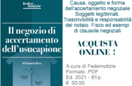 Trascrivibilità del negozio di accertamento dell’usucapione